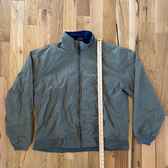 Mens‎ L.L.Bean Three-Season Jacket Green Lined Jacket SZ L - Picture 2 of 7